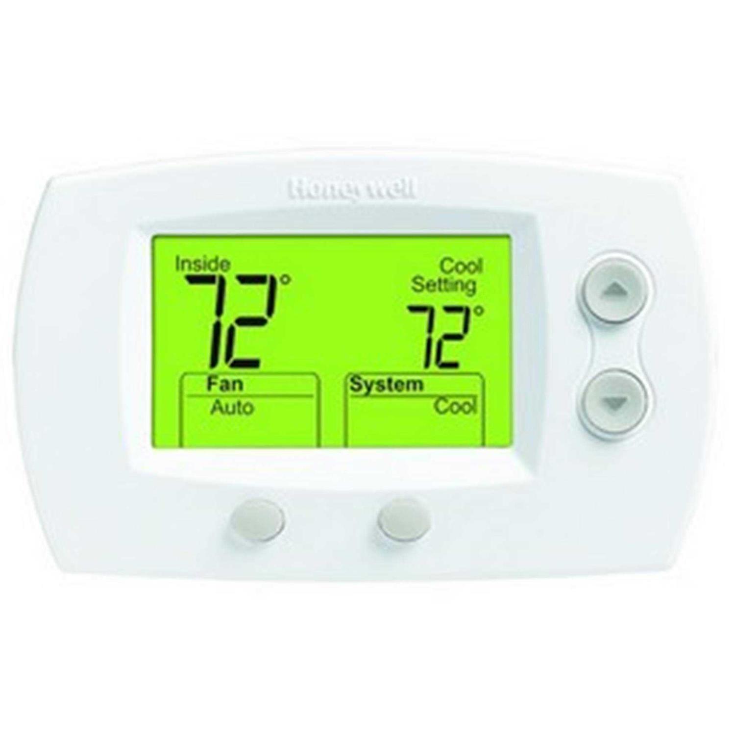 Honeywell TH5220D1029 Focuspro 5000 Non-Programmable 2 Heat and 2 Cooling Thermostat - Cheap Fitting