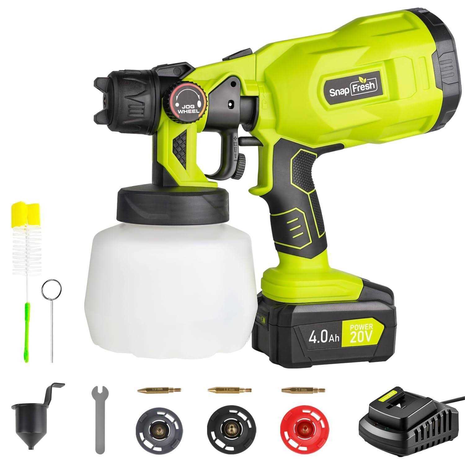 Cordless Paint Sprayer SnapFresh Power Paint & HVLP Sprayer Gun - Cheap Fitting