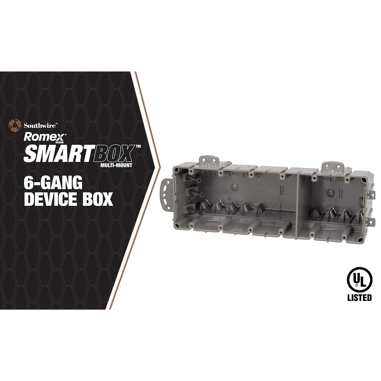 Southwire Switch/Outlet Box 6-Gang MSBMMT6G - Cheap Fitting