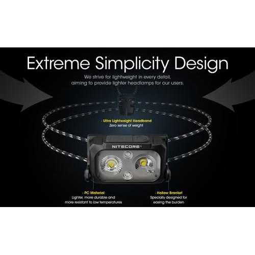 Nitecore NU25 UL 400 Rechargeable Headlamp C USB - Cheap Fitting