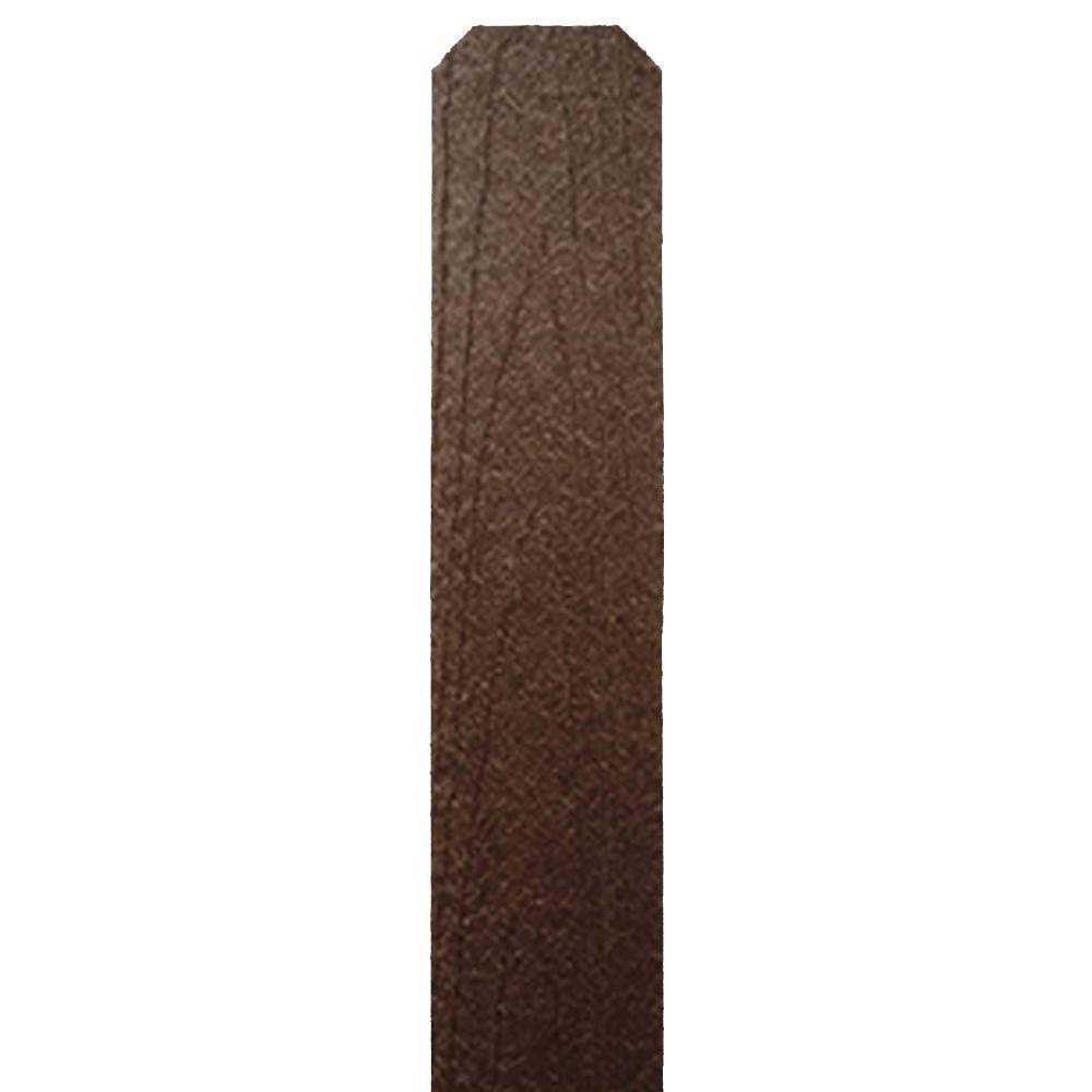 Unbranded 3/8 in. x 3-1/2 in. x 5 ft. 9 in. Rosewood Wood Grain Embossed Composite Dog Ear Fence Picket - Cheap Fitting