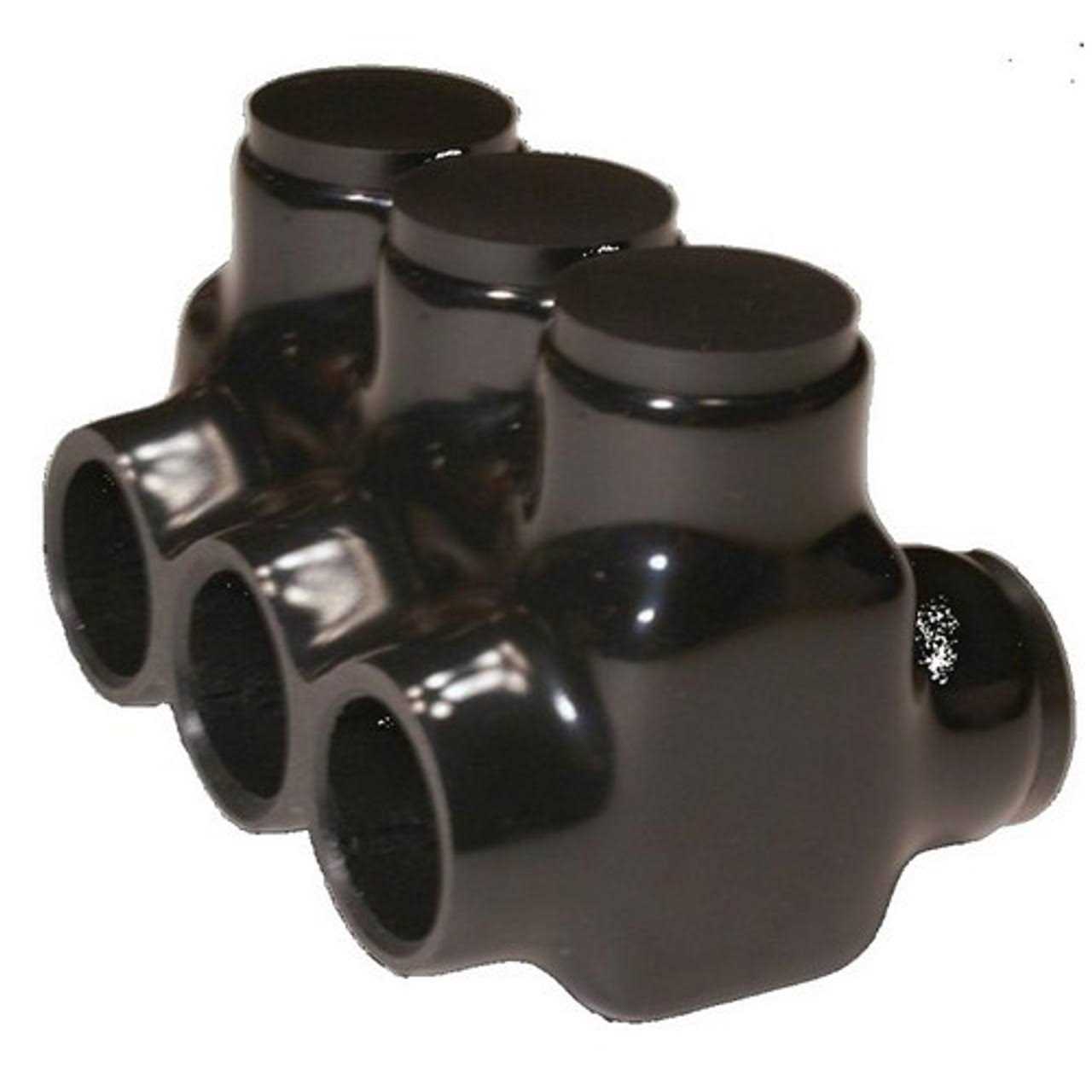 Morris Products 97643 Black Insulated Multi-Cable Connector - Cheap Fitting