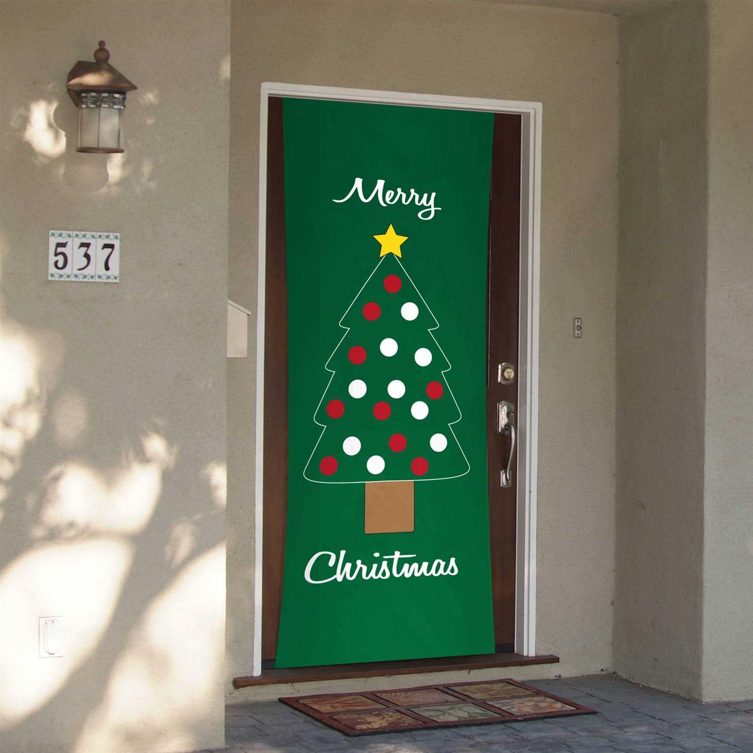 Kittrich Corporation Double-sided Decorative Traditional Christmas Theme Stretchable Door Cover - Cheap Fitting