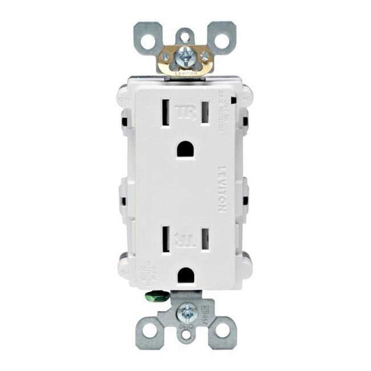 Leviton Outlet 20 amps 125 V Duplex White 5-20R - Cheap Fitting