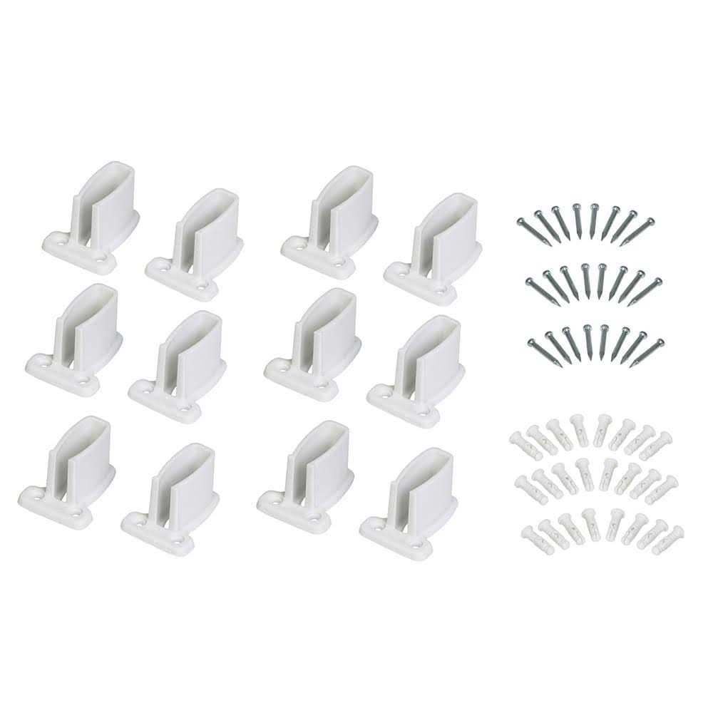 ClosetMaid Fixed Mount Side Wall Brackets for Shelf & Rod/pantry Wire Shelving 17822 - Cheap Fitting