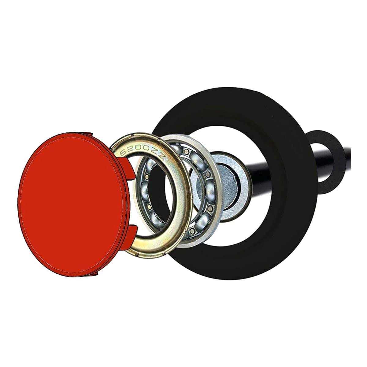 DURA-LIFT Titan Premium 2 in. Sealed 6200ZZ Nylon Garage Door Roller with 4 in. Corrosion Resistant Stem DLR6200ZZT - Cheap Fitting