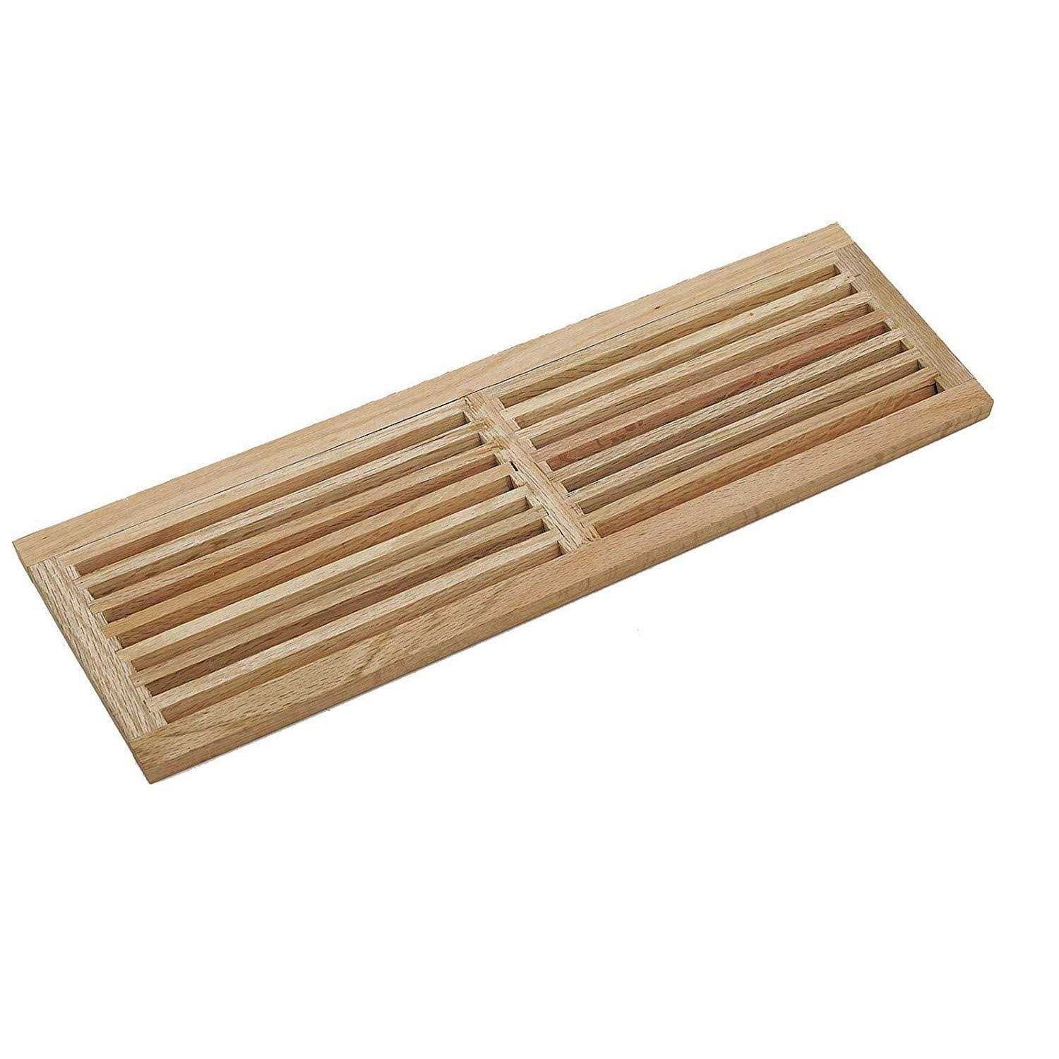 Welland Red Oak Hardwood Register Cold Air Return Wall Vent - Cheap Fitting