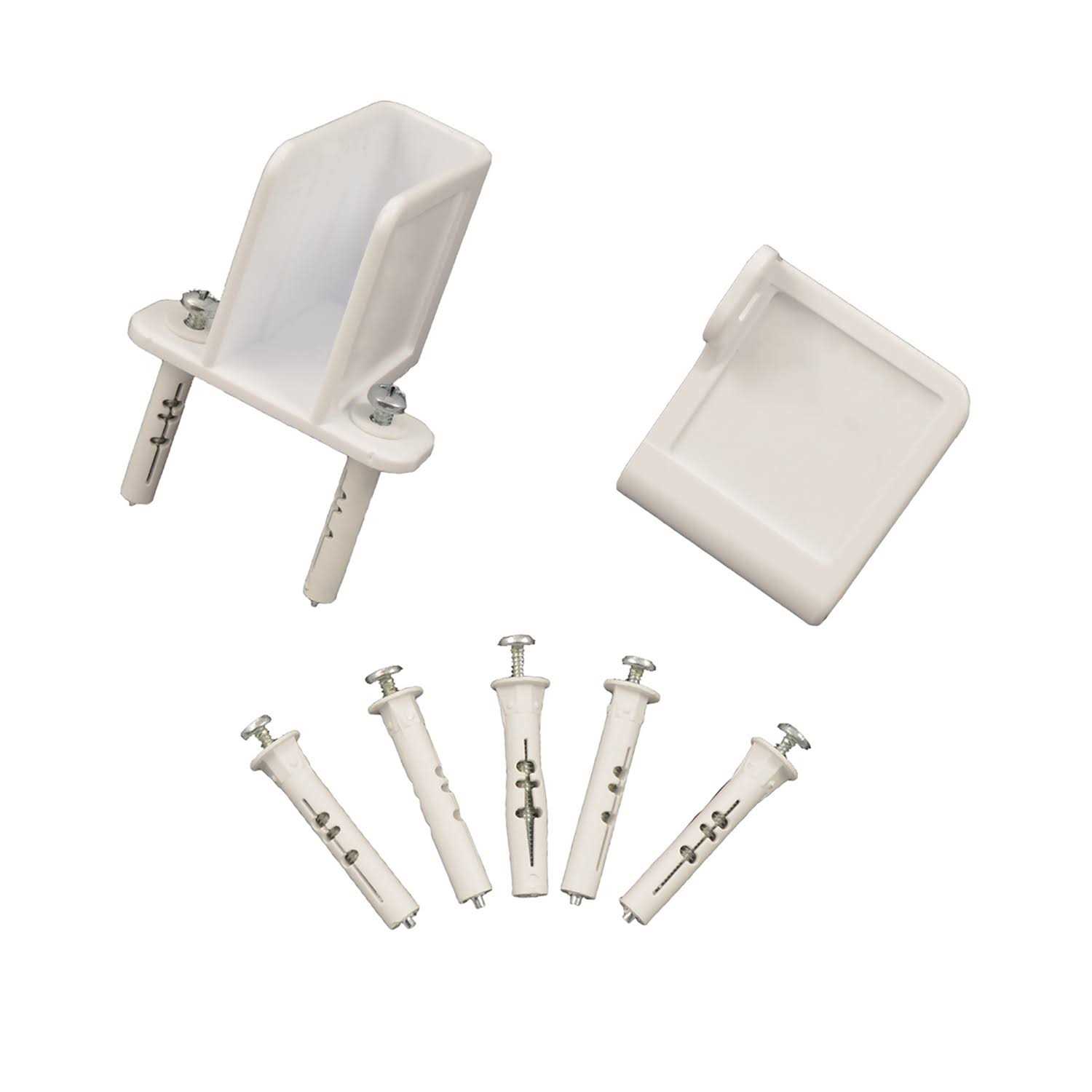 Organized Living Plastic Sidewall Brackets with Trilock Anchors 1464662111 - Cheap Fitting