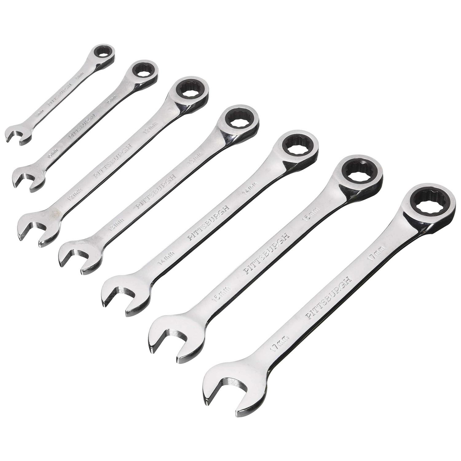 Pittsburgh Pro Universal Metric Combination Wrench Set - Cheap Fitting