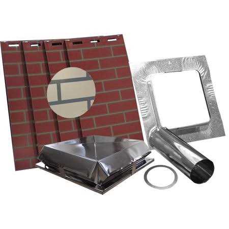 Airjet Simulated Brick All Fuel Chimney Housing Kit - Cheap Fitting