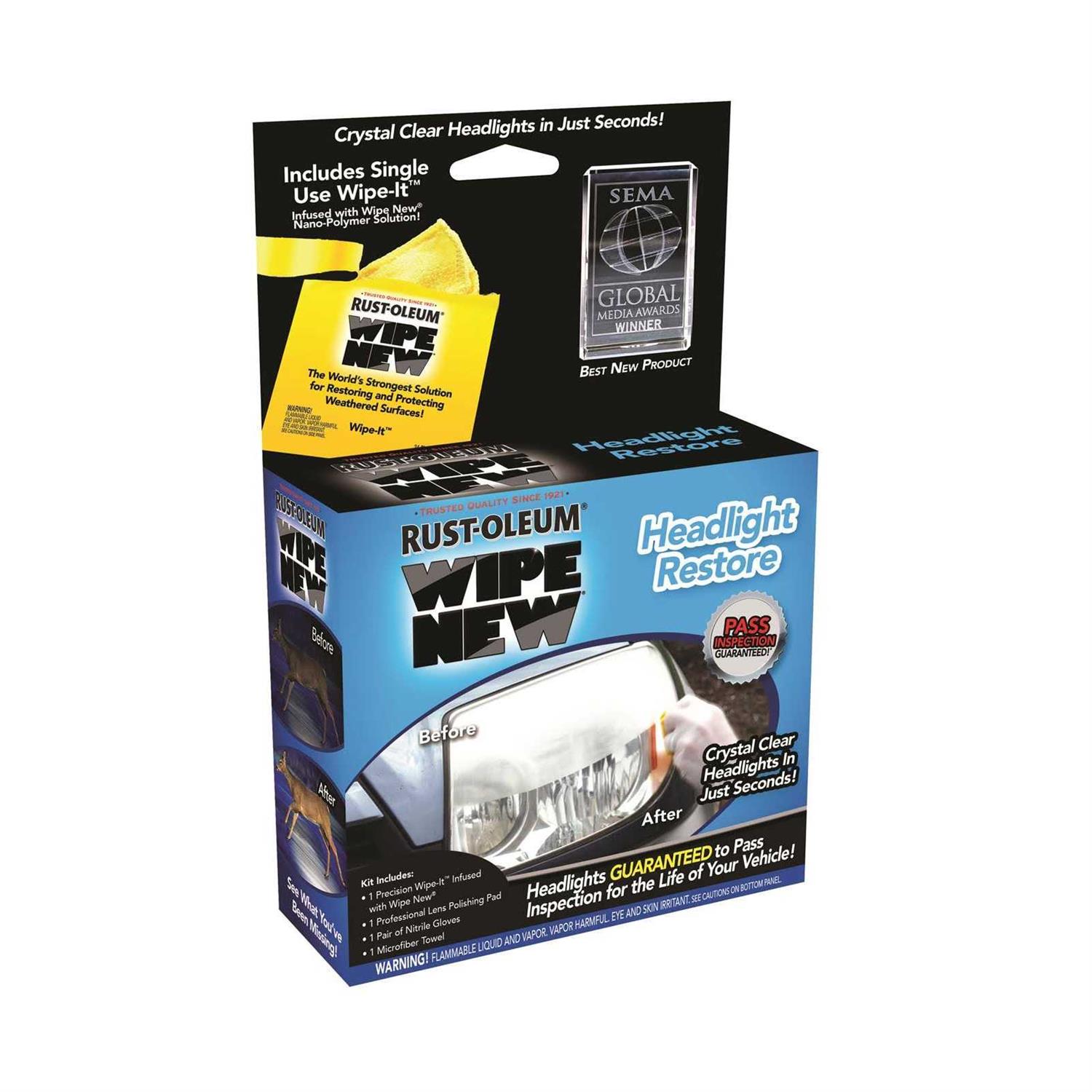 Rust-Oleum Wipe New Headlight Restore Kit HDLCAL - Cheap Fitting