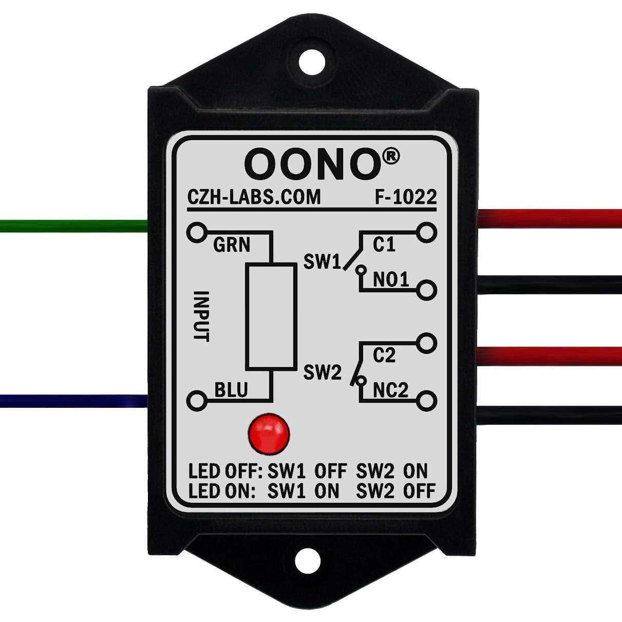 OONO DPST 1NO 1NC 8Amp Power Relay Module - Cheap Fitting