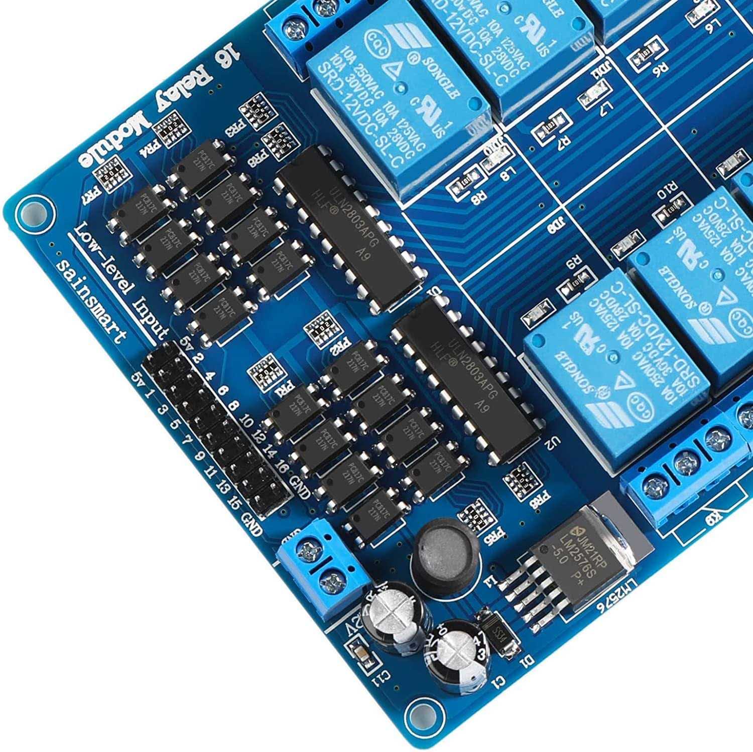 Sainsmart 16-channel 12V Relay Module Board for Arduino DSP AVR PIC ARM - Cheap Fitting