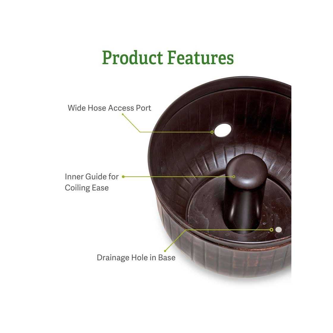 Brushed Bronze Brown Hose Pot - Cheap Fitting