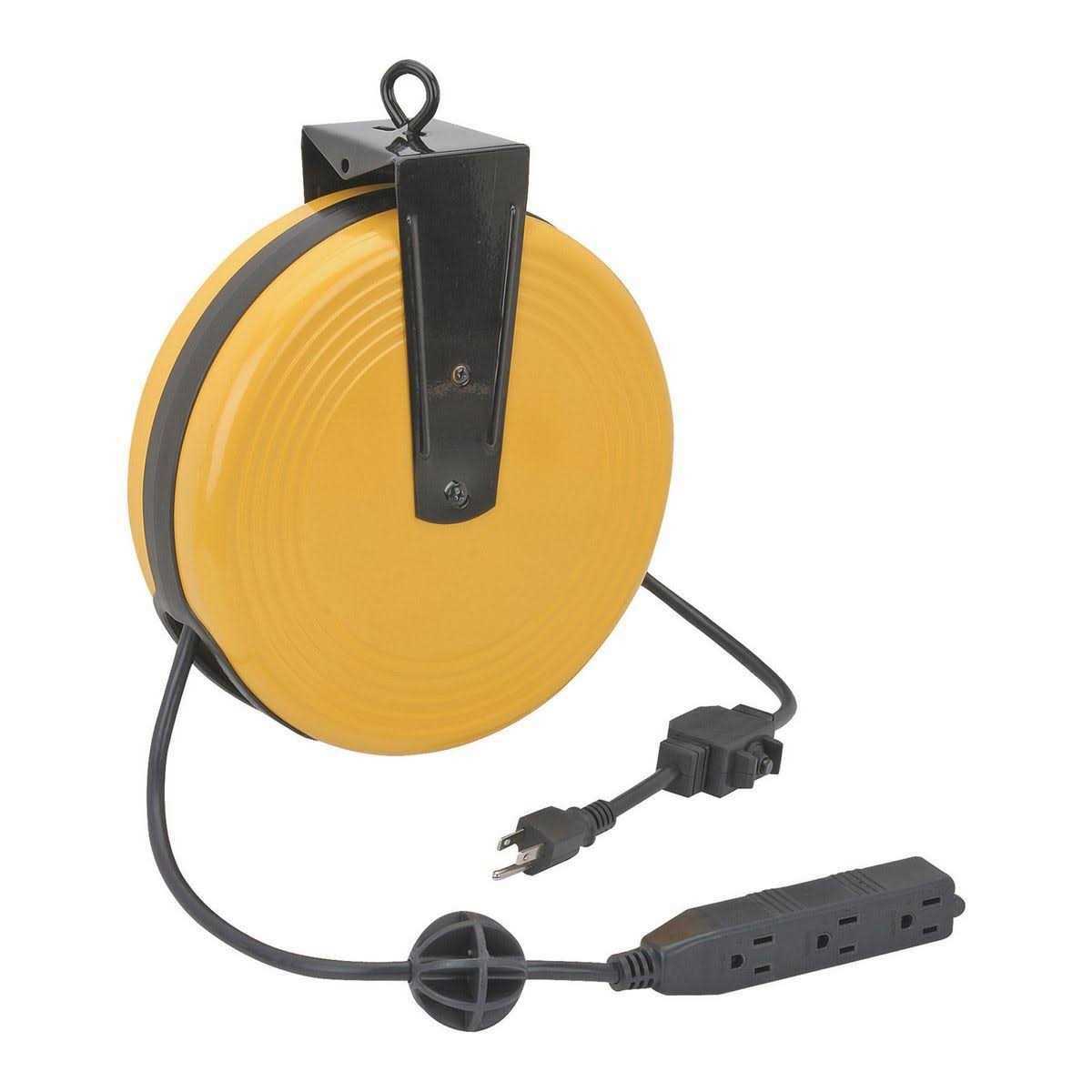 Hft 30 ft. Retractable Cord Reel with Triple Tap 66832 - Cheap Fitting