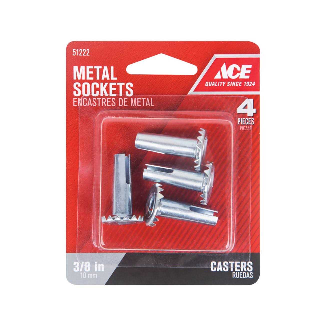 Ace Stamped Metal Caster Socket 1 pk - Cheap Fitting