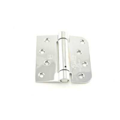 Hager 1754426D 4 x 4 Square by 5/8 Radius Corner Steel Full Mortise Residential Spring Hinge - Cheap Fitting