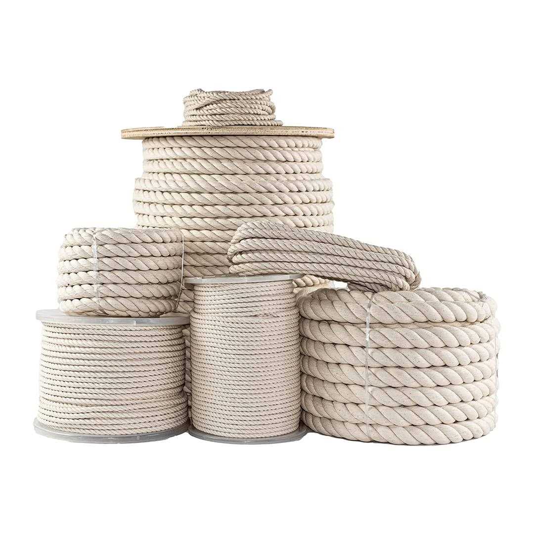 Sgt Knots Twisted 100% Cotton Rope For Diy Projects - Cheap Fitting