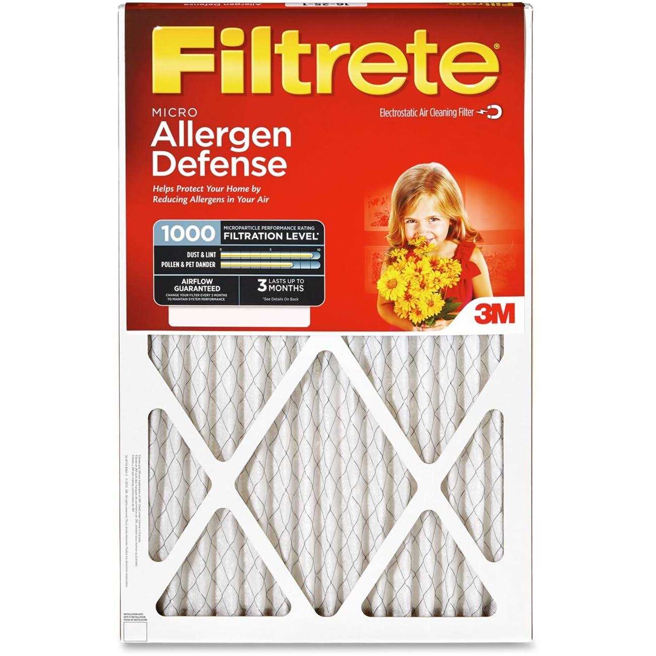 Filtrete 20 In. x 24 In. x 1 In. 1000 MPR Allergen Defense Furnace Filter - Cheap Fitting