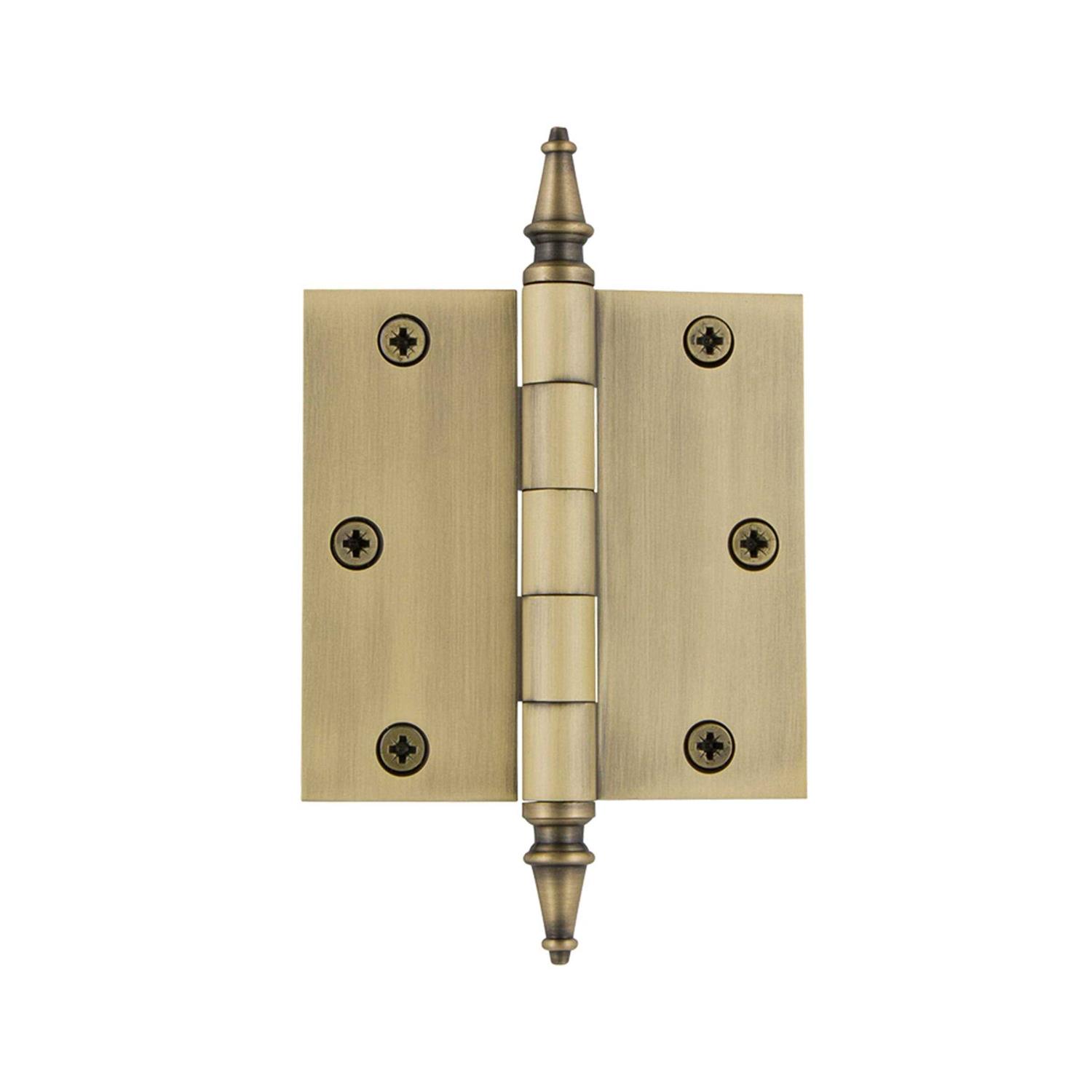 Nostalgic Warehouse 3.5 Steeple Tip Residential Hinge Square Corners - Cheap Fitting