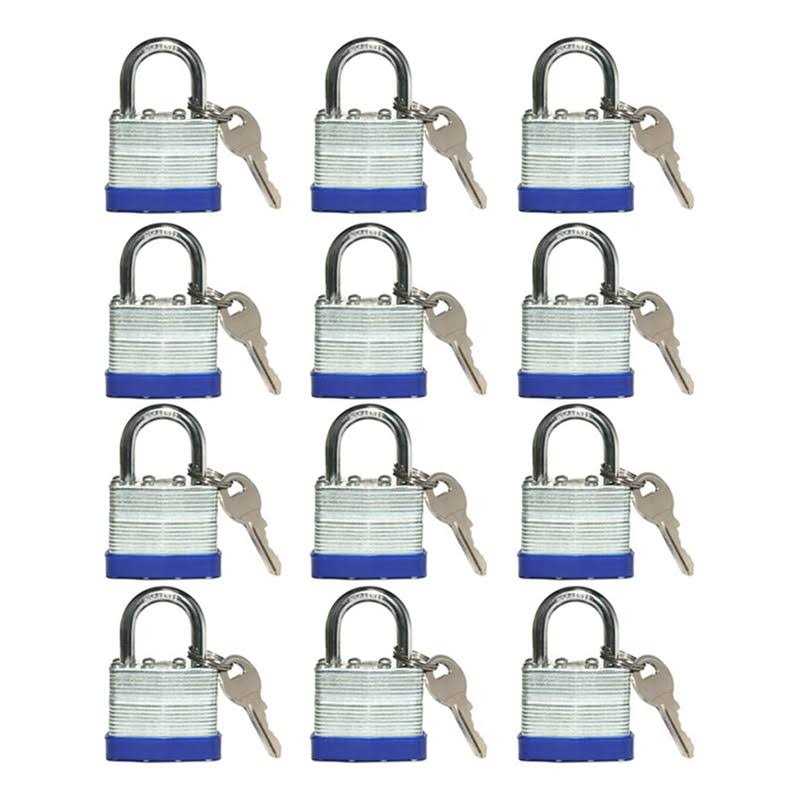 Laminated Heavy Duty Steel Keyed Padlocks Keyed Alike Locks - Cheap Fitting
