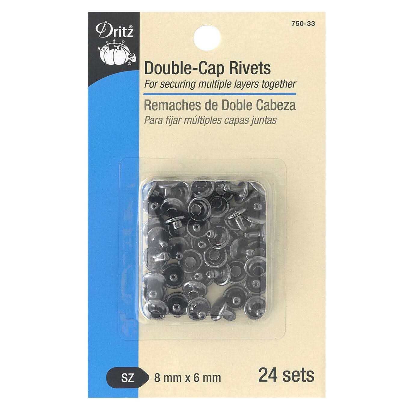 Dritz Double-Cap Rivets - Cheap Fitting