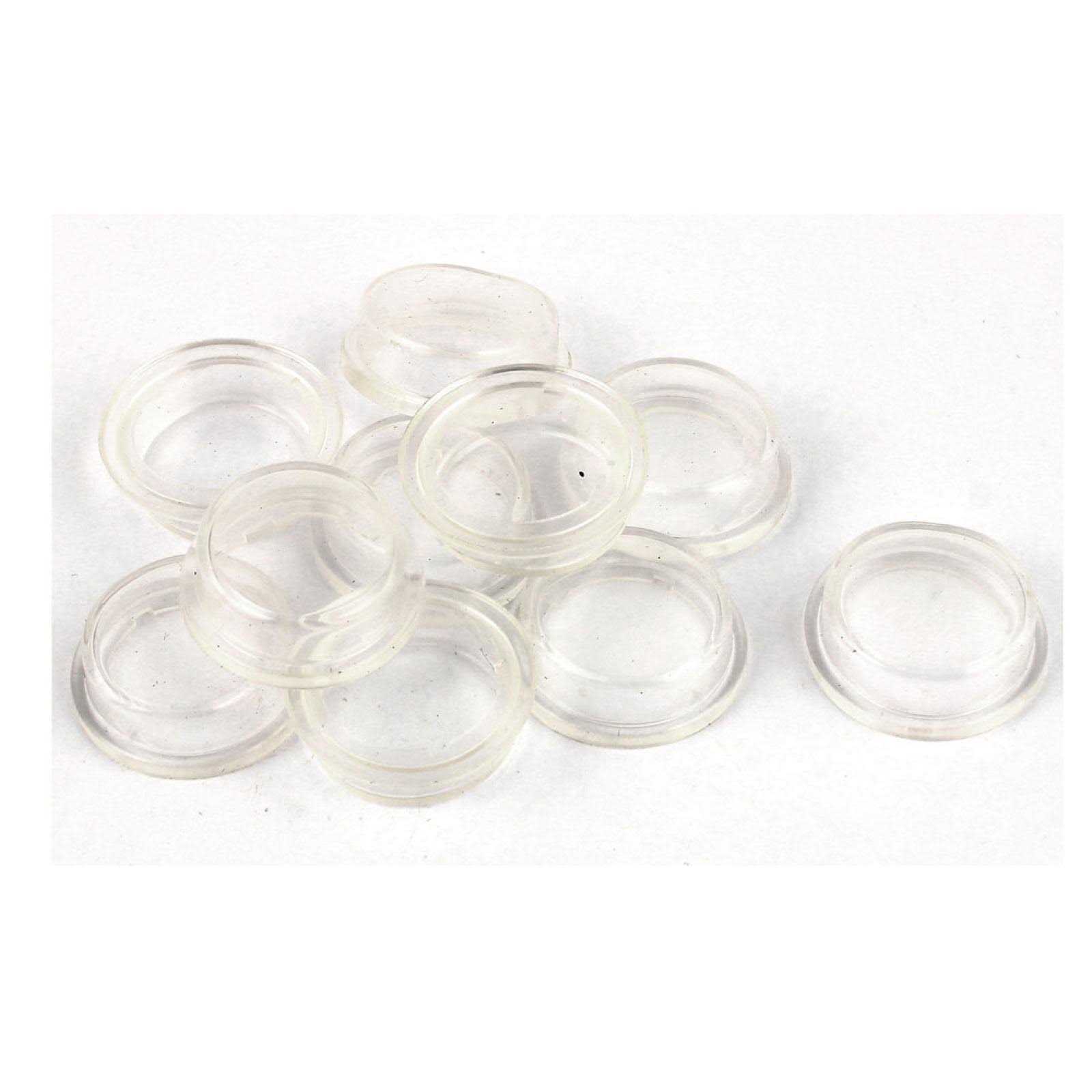 uxcell 10 Pcs Clear White Silicone Waterproof Rocker Switch Protect Cover Round Caps - Cheap Fitting