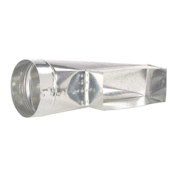 Master Flow 10 in. x 4 in. to 6 in. End Register Box - Cheap Fitting