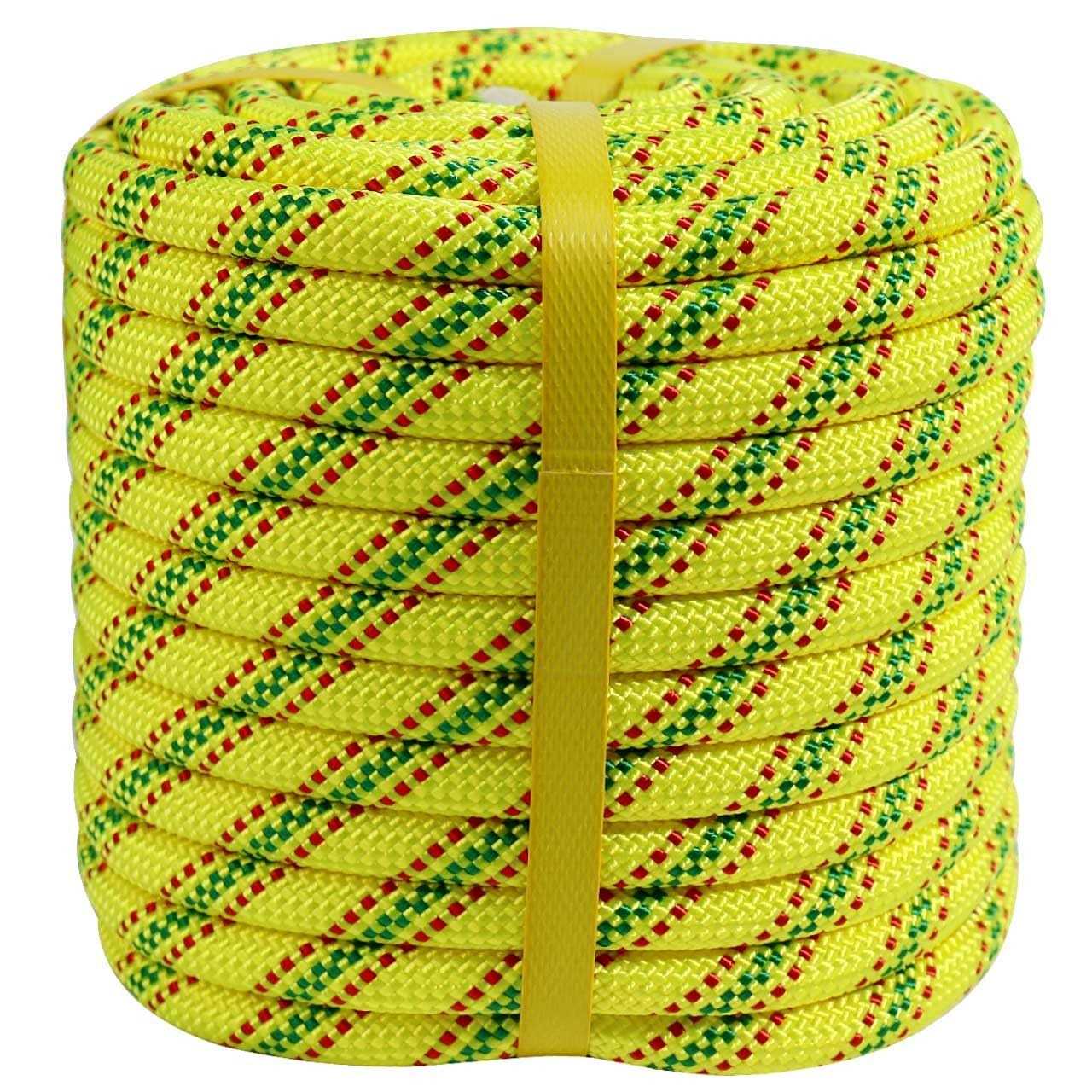 Double Braid Polyester Arborist Rigging Rope -1/2 inch x 100 feet - Cheap Fitting