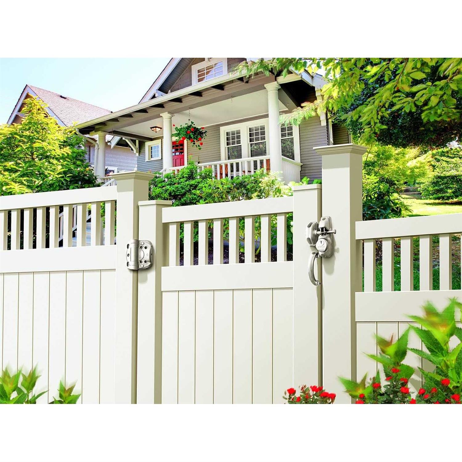 Safetech Hardware Two Sided Gate Latch w/ 2 Independent Latching Hooks for added security - Cheap Fitting