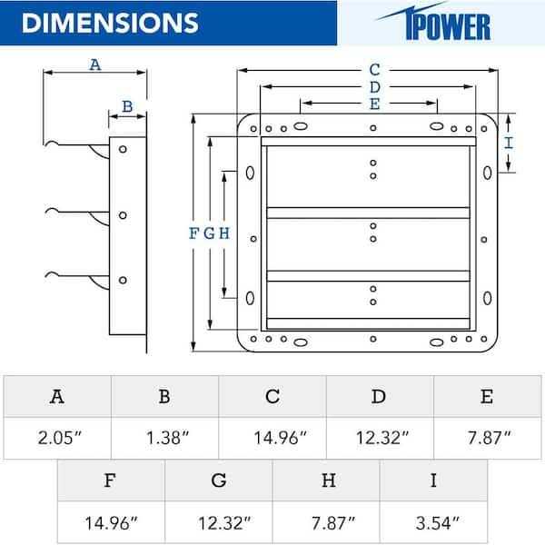 Aoibox 12 in. Square Aluminum Automatic Gravity Shutter Louver Standard Static Roof Vent - Cheap Fitting