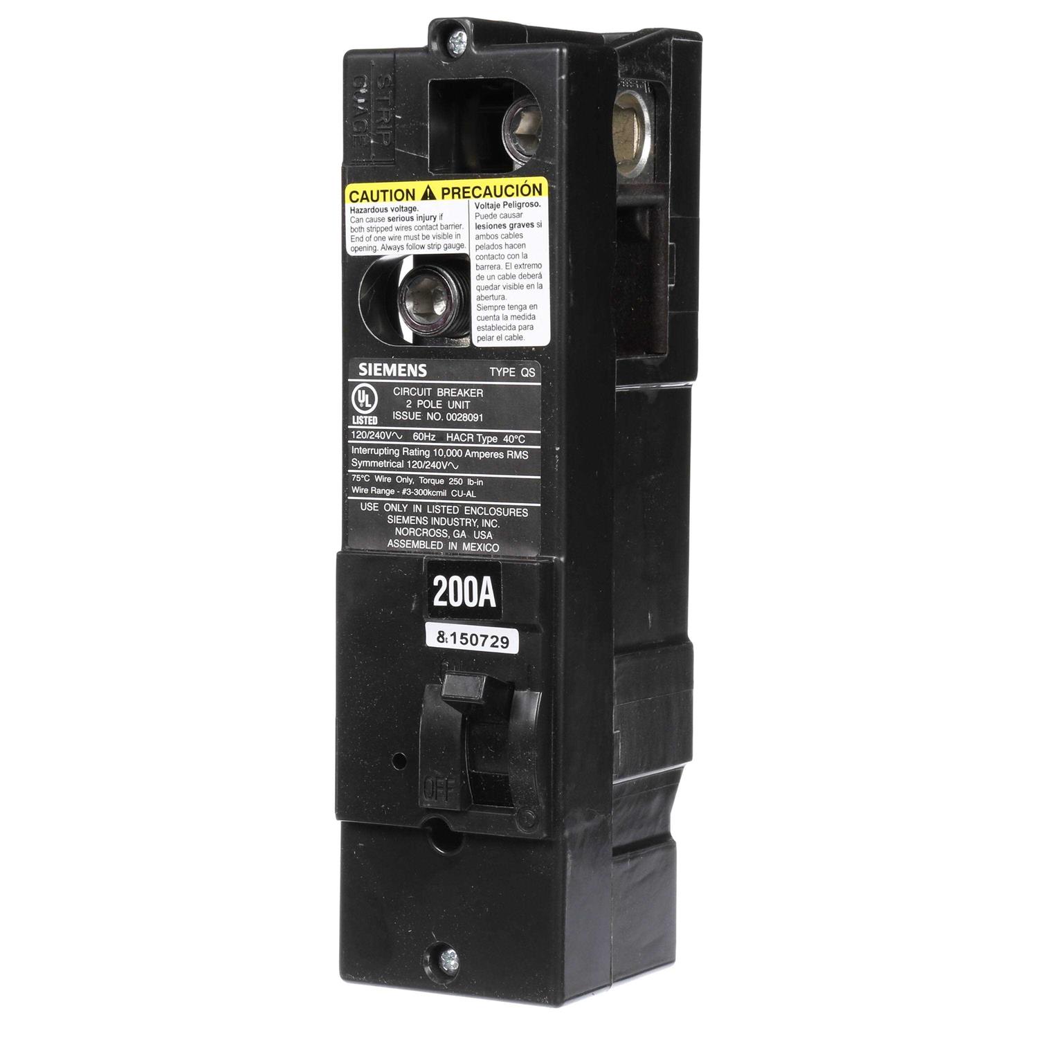 Siemens QS2200 Breaker - Cheap Fitting