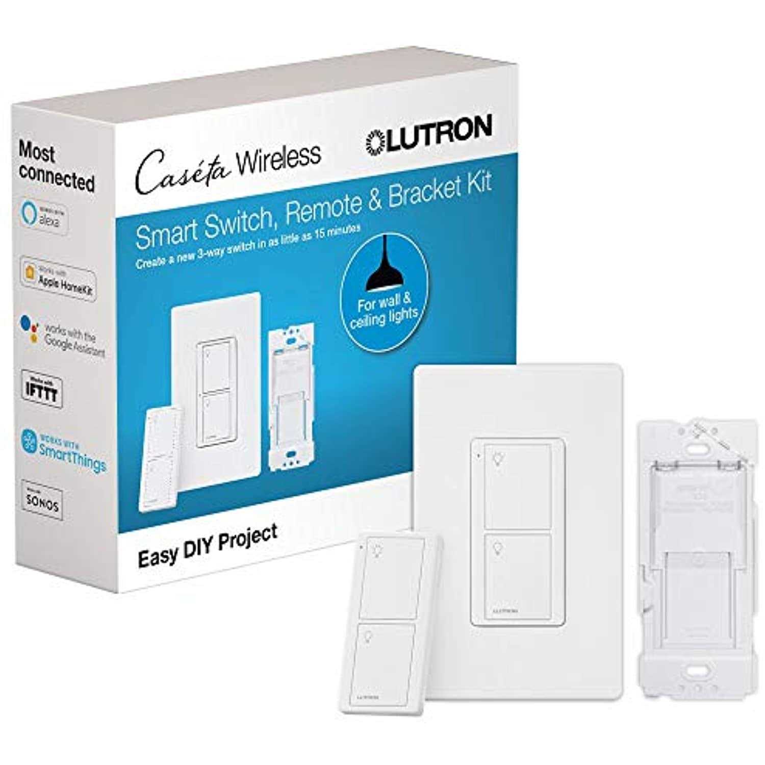 Lutron Caseta Smart Switch Kit with Remote - Cheap Fitting