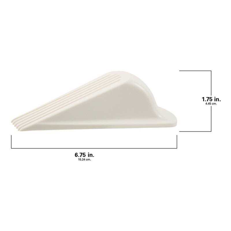 Waxman Jumbo Wedge Doorstop for Heavy Doors Plastic 6 3/4 x 3/4 - Cheap Fitting