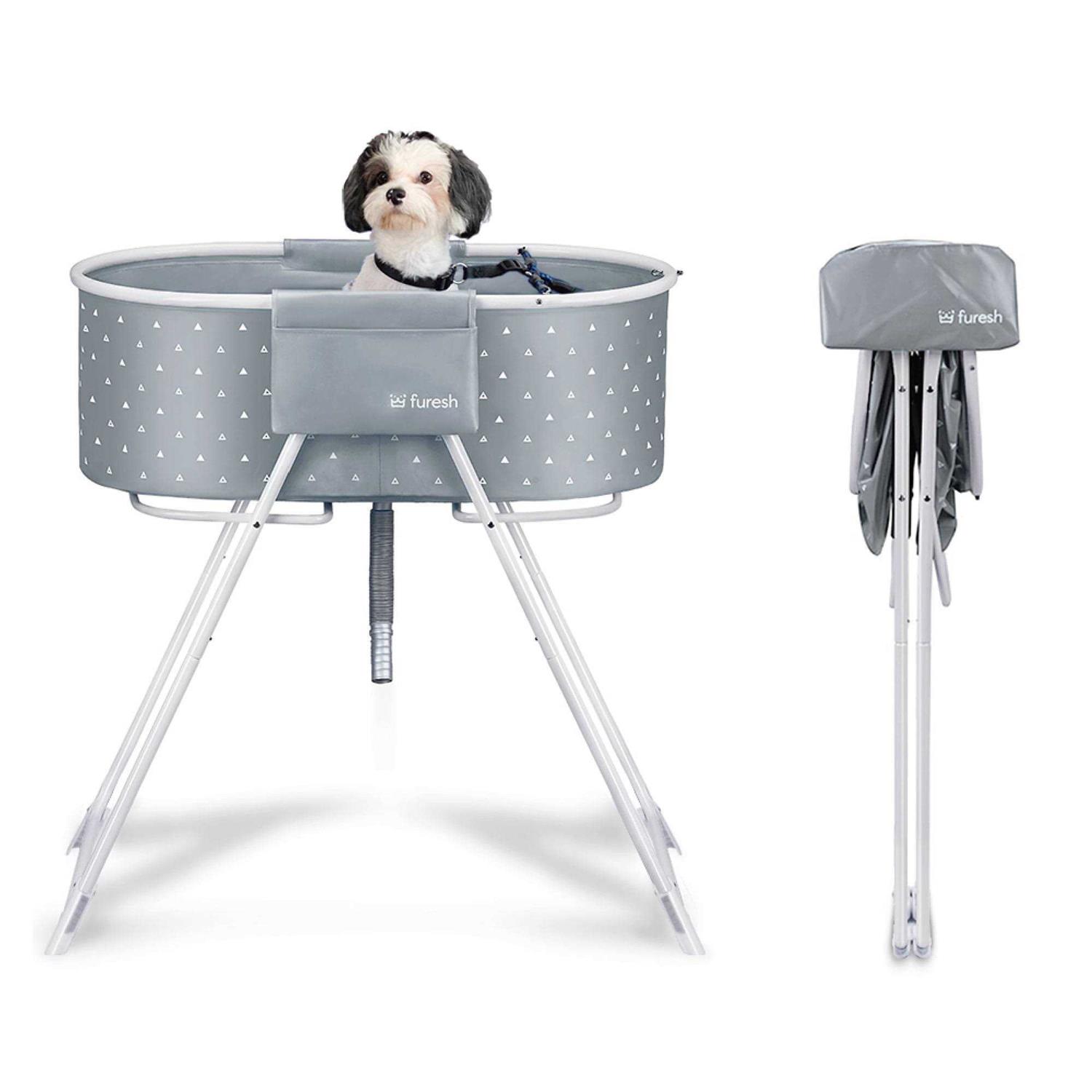 Furesh Elevated Folding Pet Bath Tub and Wash Station for Bathing, Shower and Grooming - Cheap Fitting