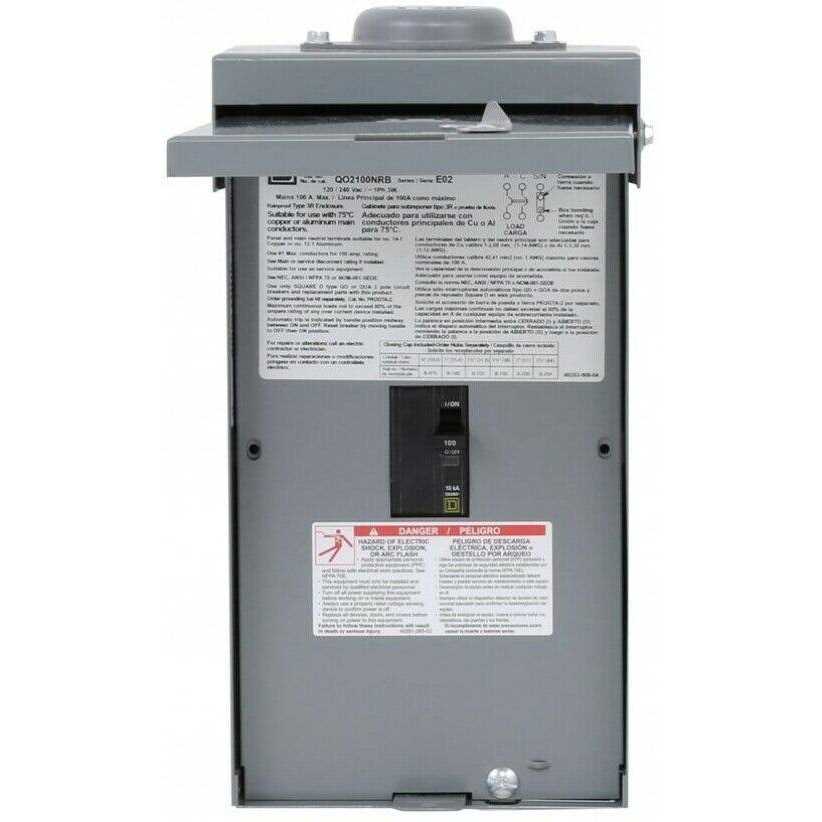 Square D QO Enclosed Circuit Breaker QO2100NRBCP - Cheap Fitting