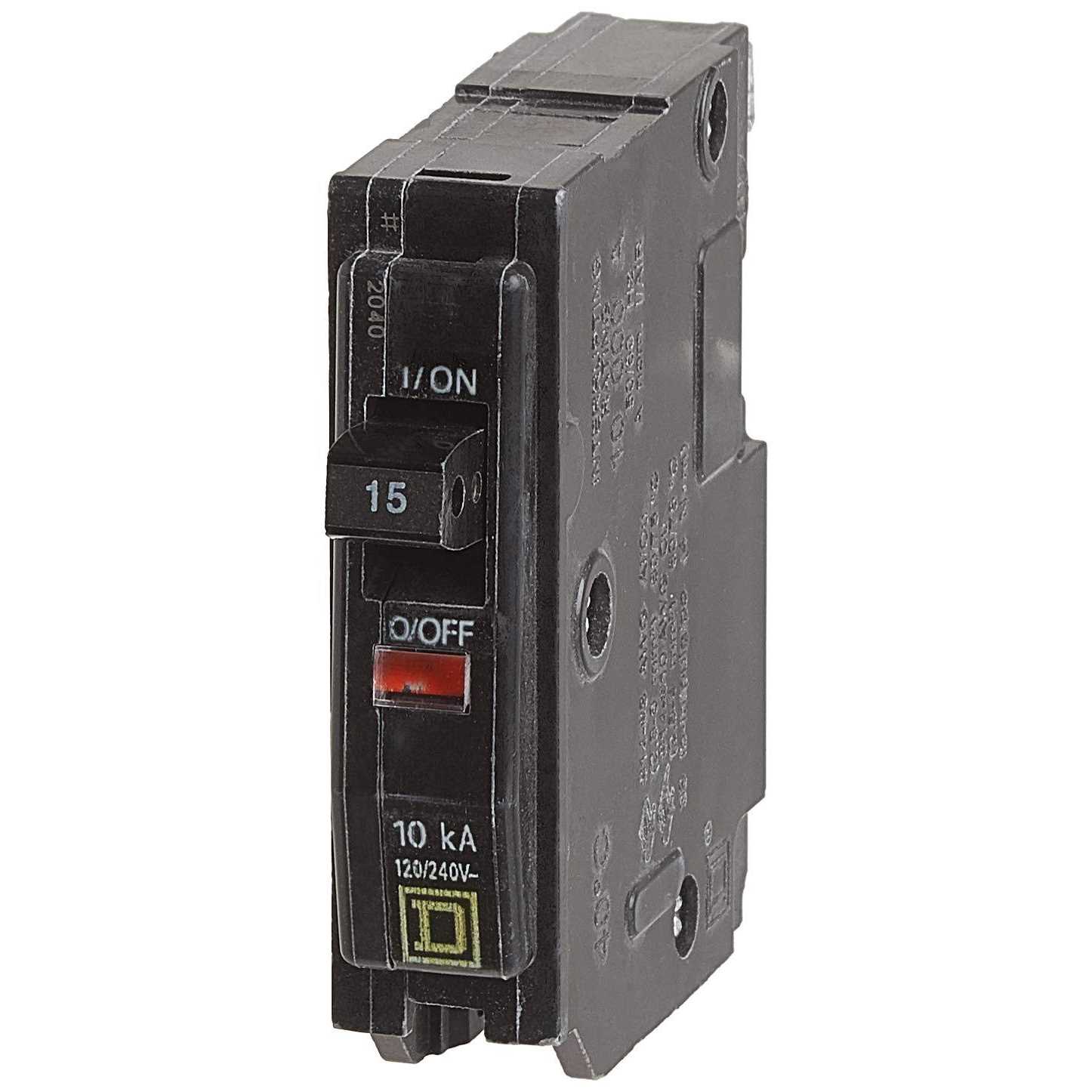 Square D QO 15 Amp Single-Pole Circuit Breaker - Cheap Fitting