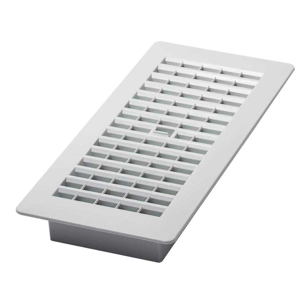 Decor Grates Pl410 Wh 4 Inch By 10 Inch Plastic Floor Register - Cheap Fitting