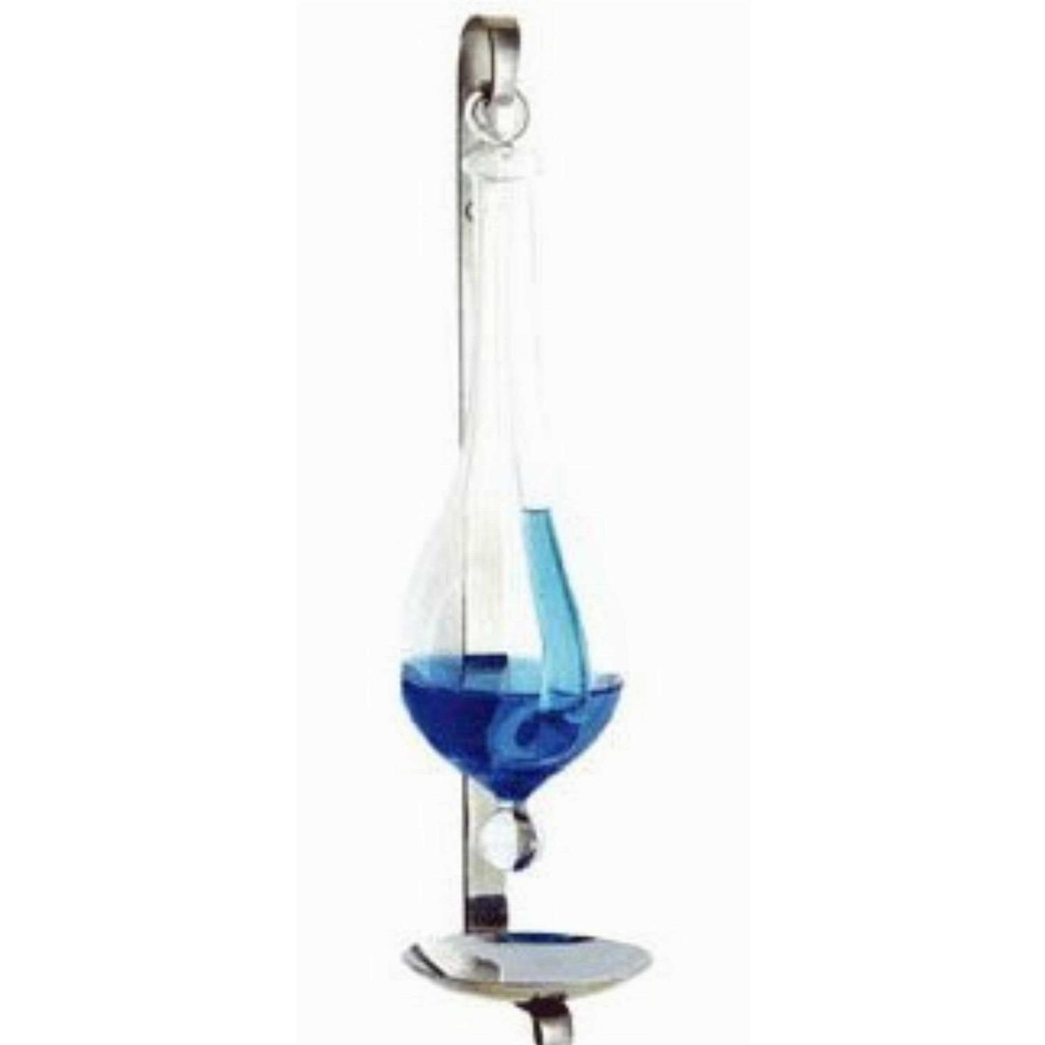Ambient Weather B1025c Antique Storm Glass Wall Mount Liquid Barometer with Drip Cup - Cheap Fitting