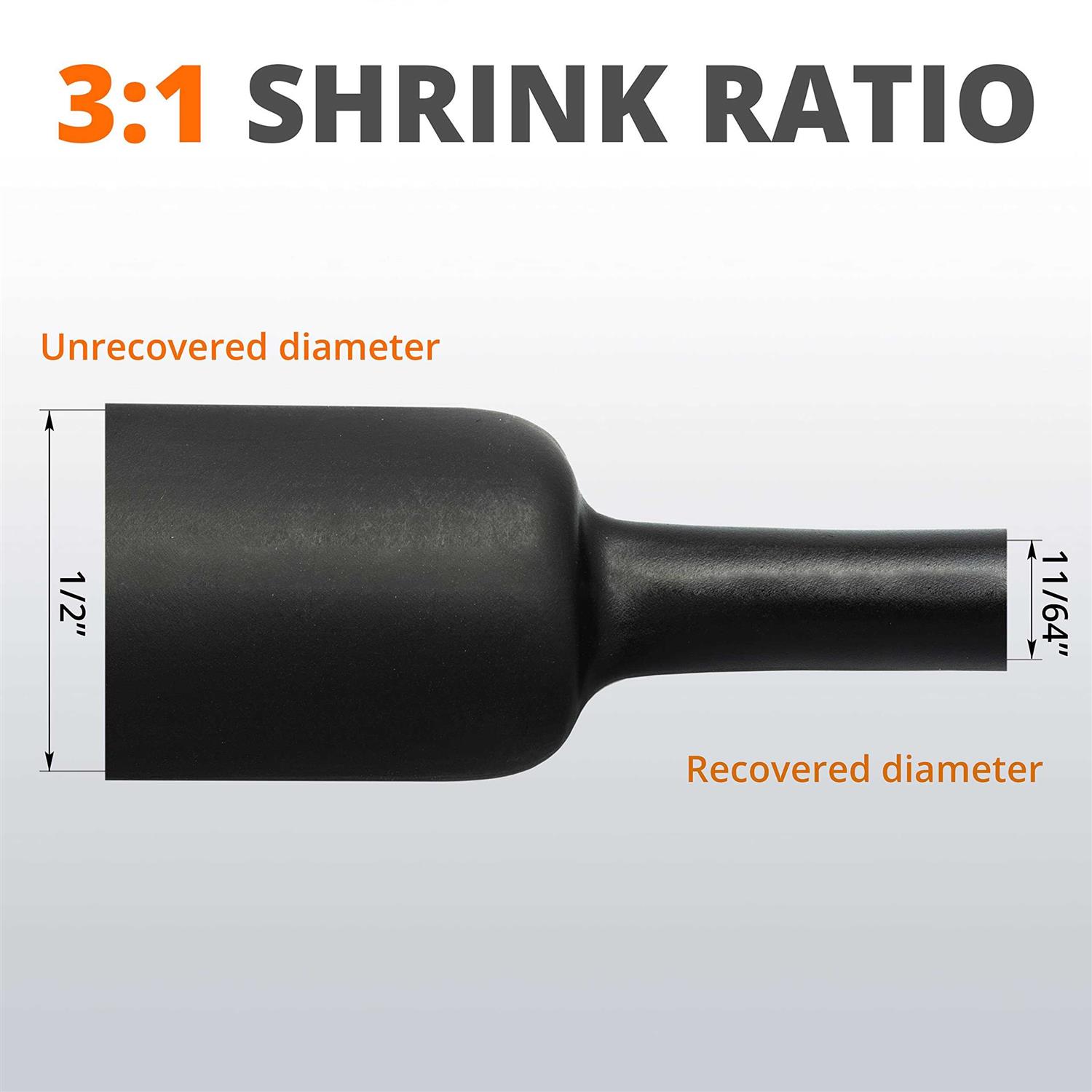 Wirefy Heat Shrink Tubing 3:1 Ratio Adhesive Lined - Cheap Fitting