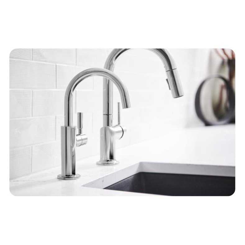 Brizo Odin Pull-Down Kitchen Faucet W/ Arc Spout 63075LF-BLLHP - Cheap Fitting