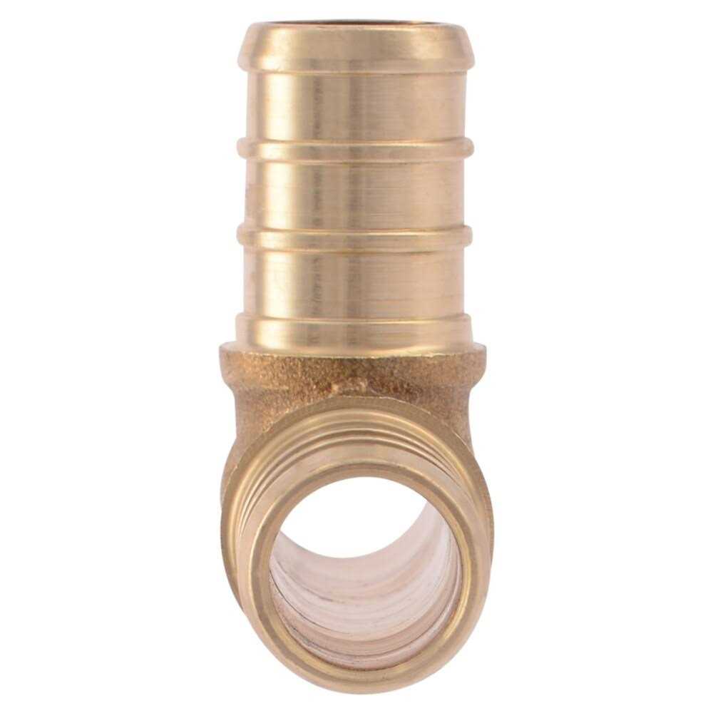 SharkBite 1/2-in PEX Crimp Brass Tee Stainless Steel - Cheap Fitting