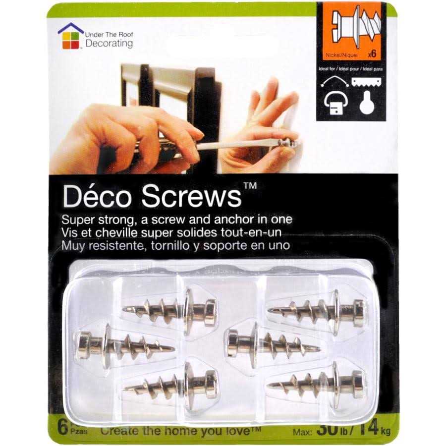 Under The Roof Decorating Deco Screws - Cheap Fitting