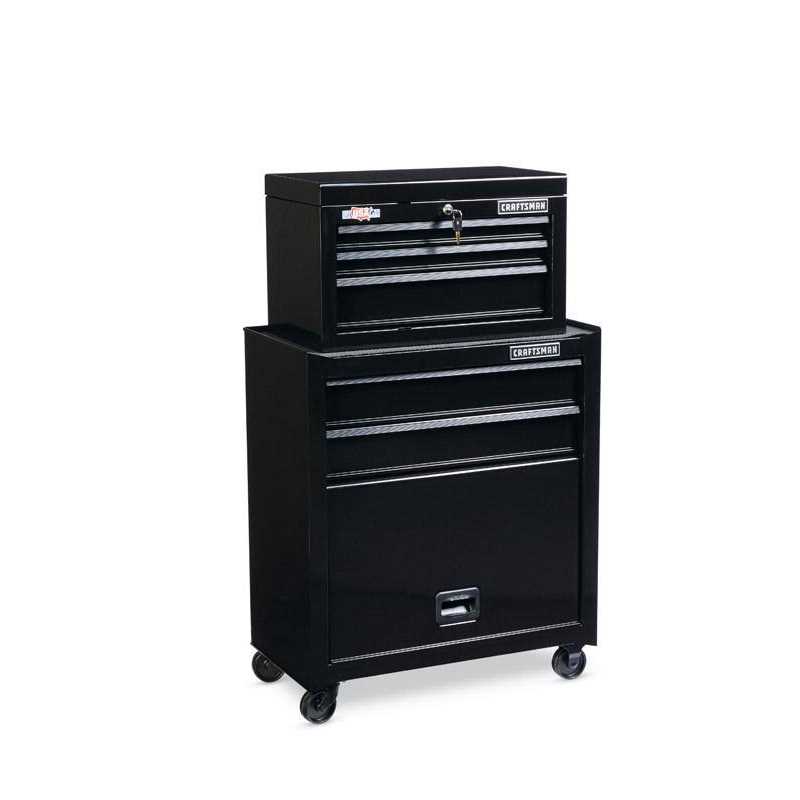 Craftsman 1000 Series 26.5-in W x 44.25-in H 5 Ball-Bearing Steel Tool Chest Combo - Cheap Fitting
