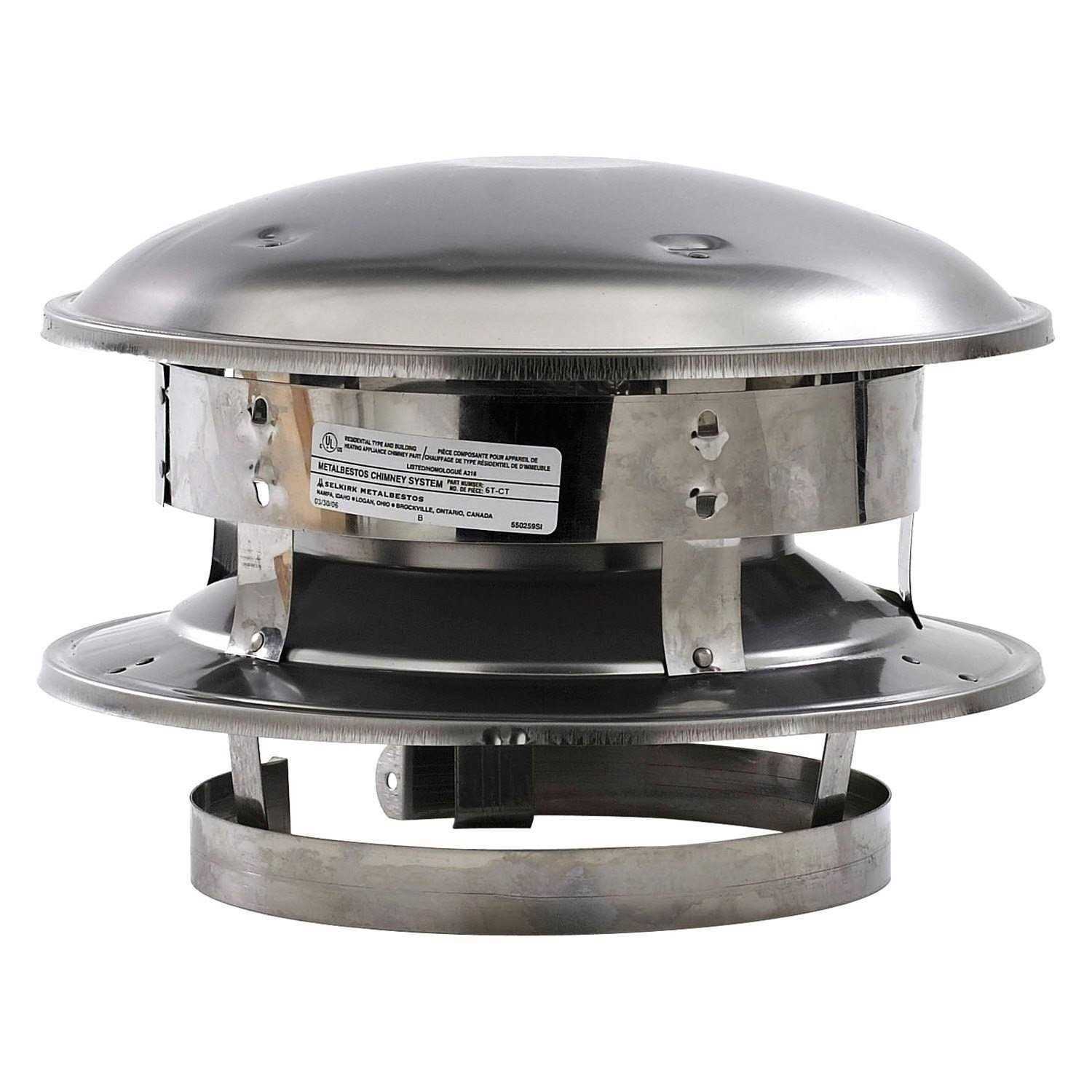 Selkirk Stainless Steel Round Top 206800 - Cheap Fitting