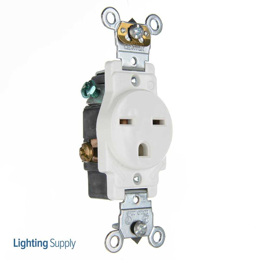 Leviton 5651 Industrial Series Heavy Duty Grade Single Receptacle - Cheap Fitting