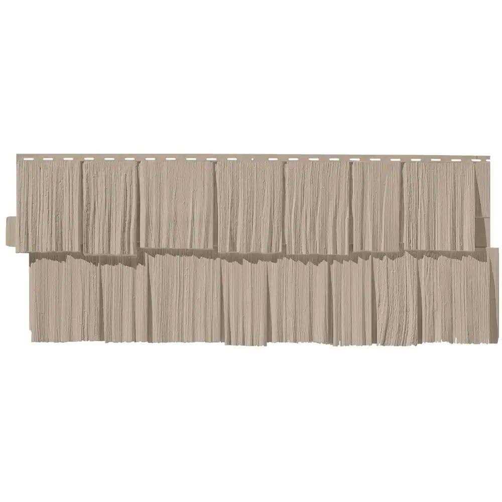 NovikShake 18.8 in. x 48.4 in. HS Hand Split Shake Polymer Siding - Cheap Fitting