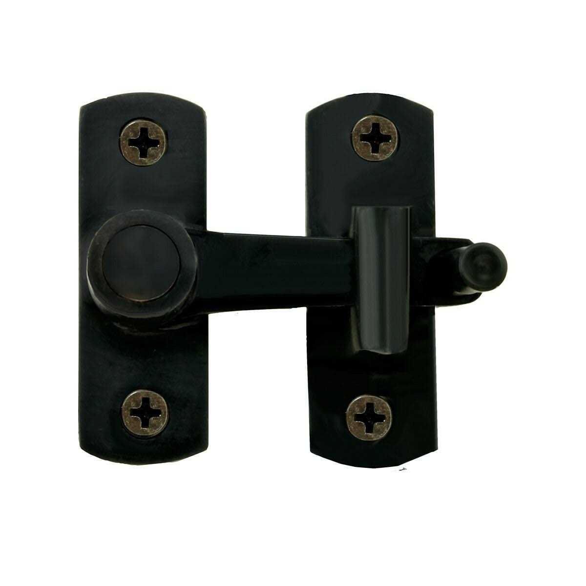 Black Brass Cabinet Flip H Latch 2 H Flush Mount Bronze Locks Renovators Supply - Cheap Fitting