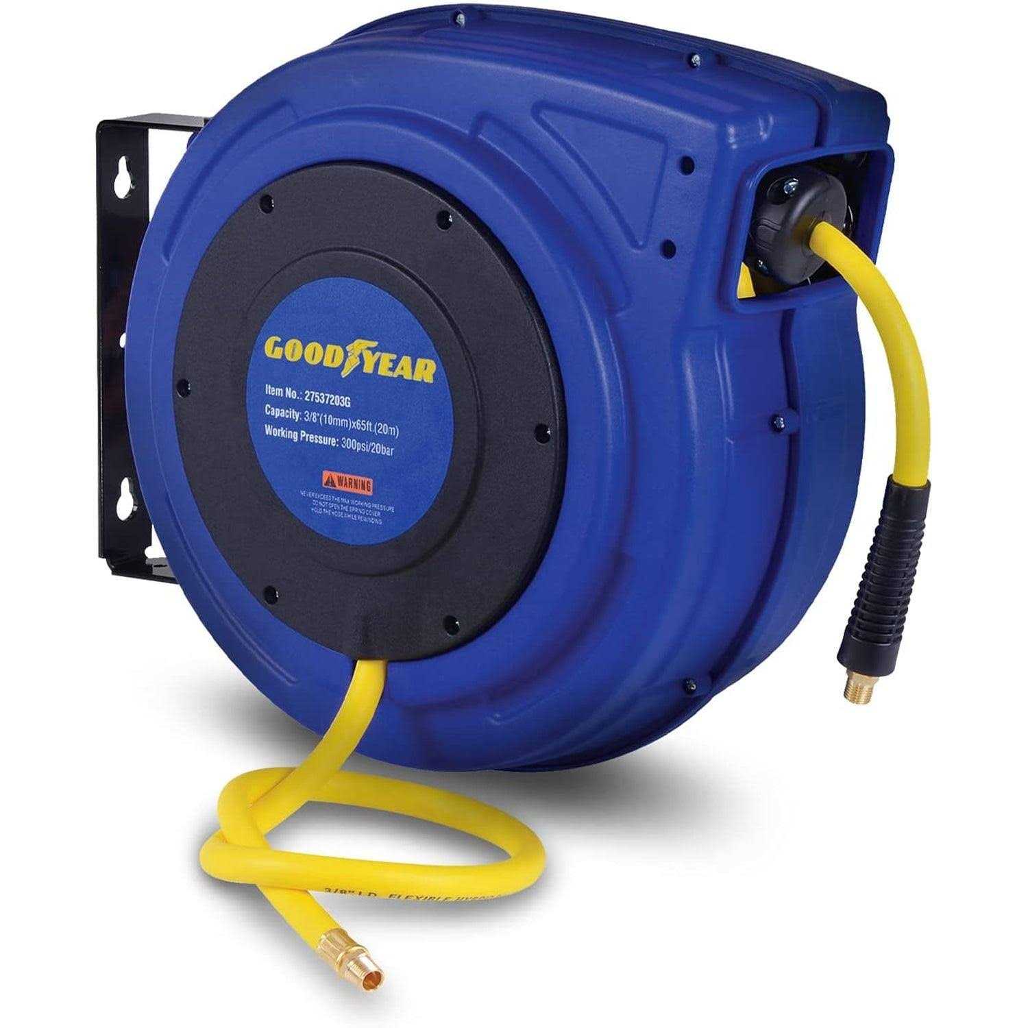 Goodyear 0.37 x 65 ft. Retractable Air-Hose Reel TRI-GUR009 - Cheap Fitting