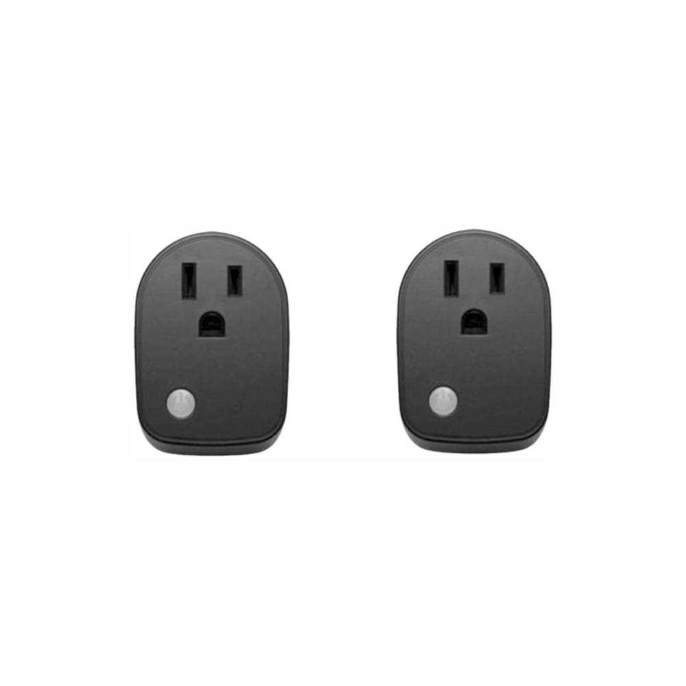 Safe Grow Z-Wave Plus Smart Outlet Plug (Pack of 2), Black - Cheap Fitting